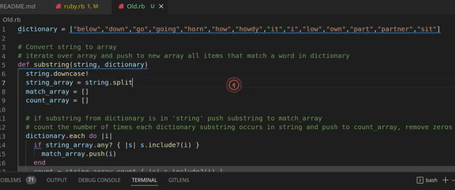 Programming code