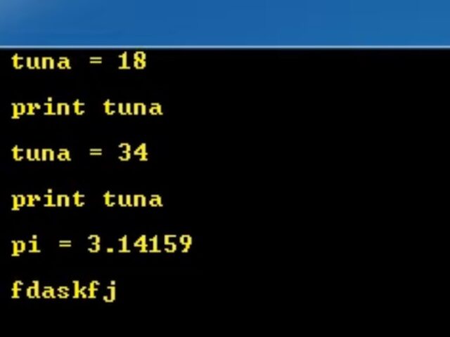 Programming code